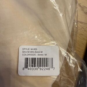 nuuds Men’s Long Sleeve T-Shirt in Bone NWT